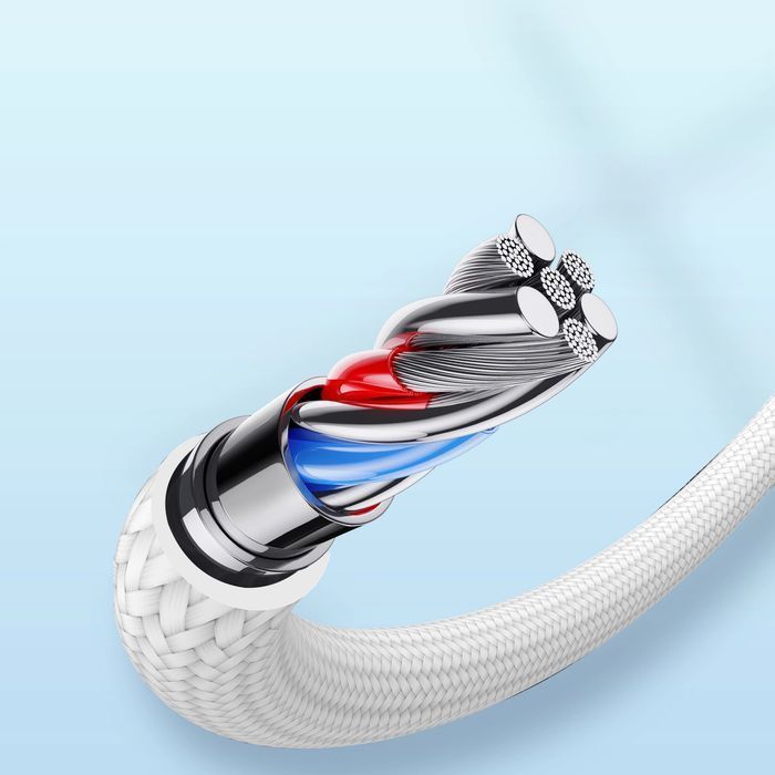 Joyroom kabel USB - Lightning 2.4A A10 Series 1,2m biały