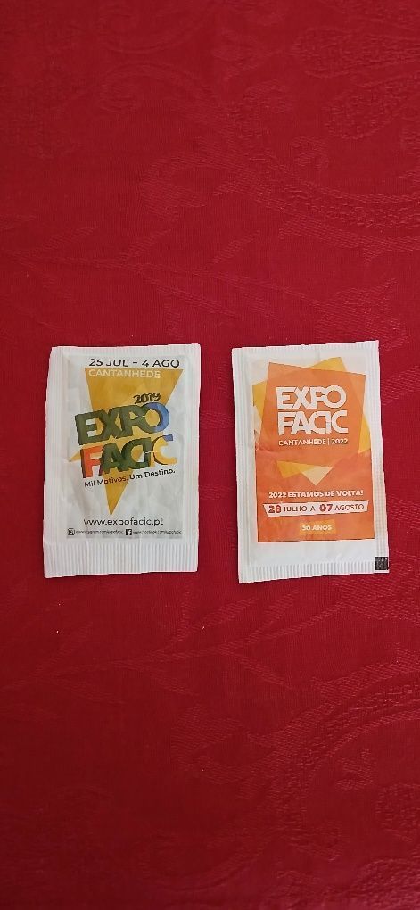 Pacotes de açúcar Expofacic