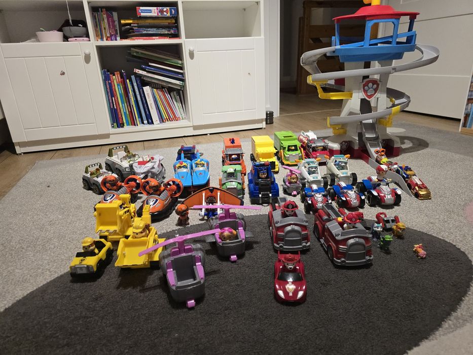 Mega zestaw pisi patrol pojazdy baza patrolowiec