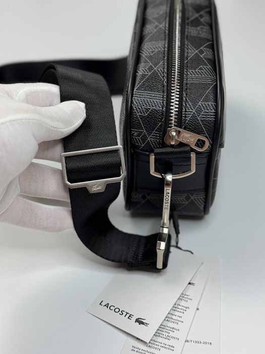 Сумка унісекс Lacoste monogram крос-боді Лакост