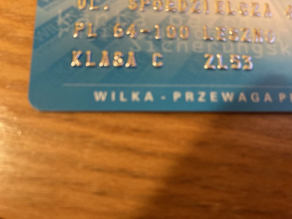 Zestaw wkładek wilka klasa C