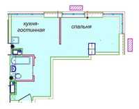 Продам видову однокімнатну квартиру в центрі ЖК Миронова