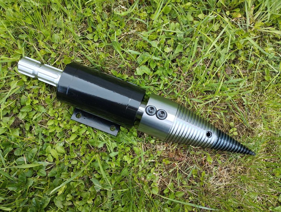 Łuparka świdrowa WOM do ciągnika / świder do łupania drewna 80mm