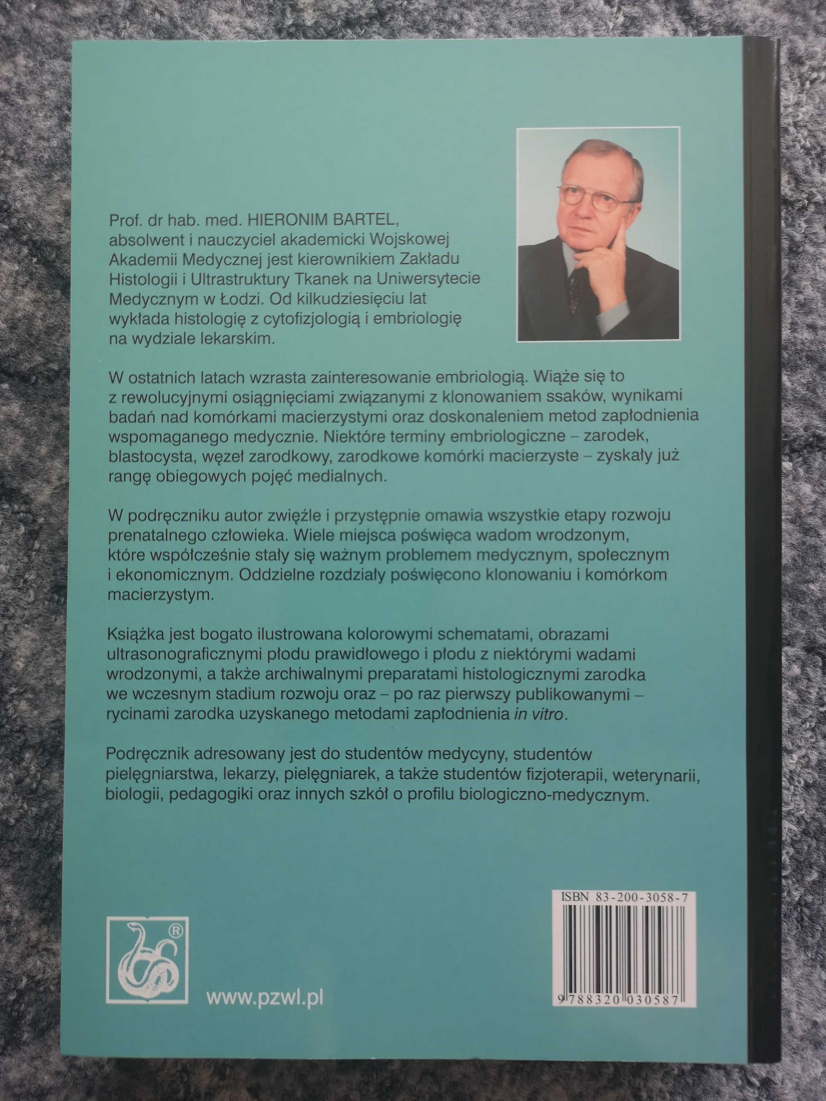 "Embriologia" Hieronim Bartel