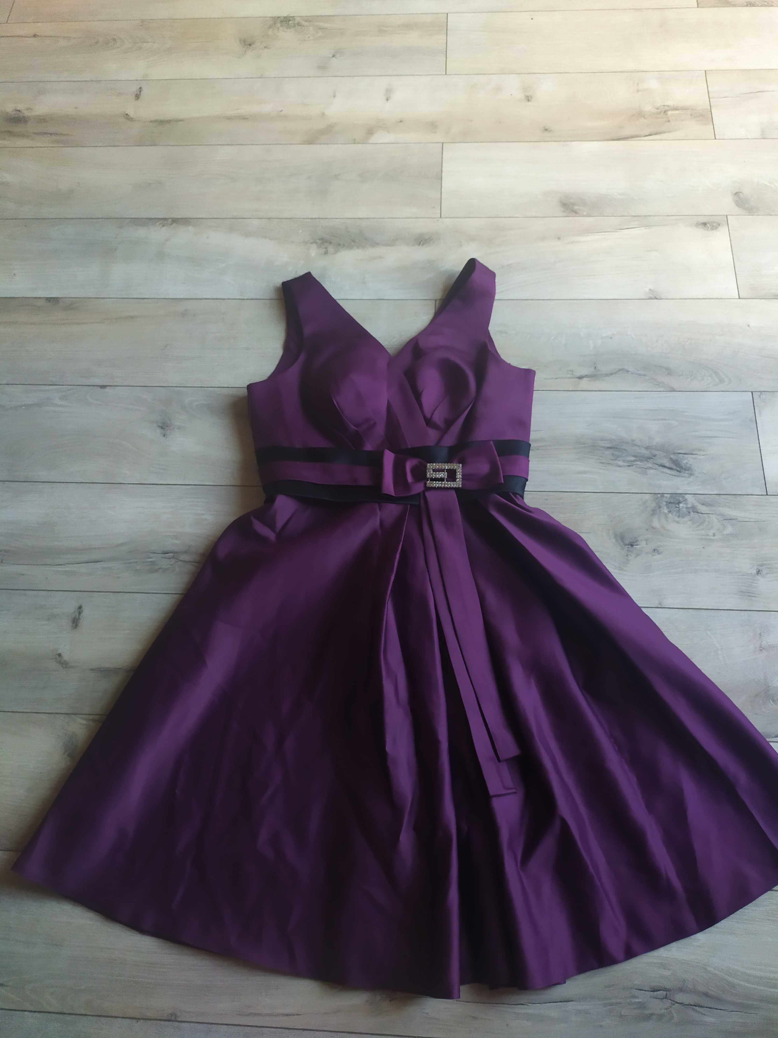 sukienka fioletowa