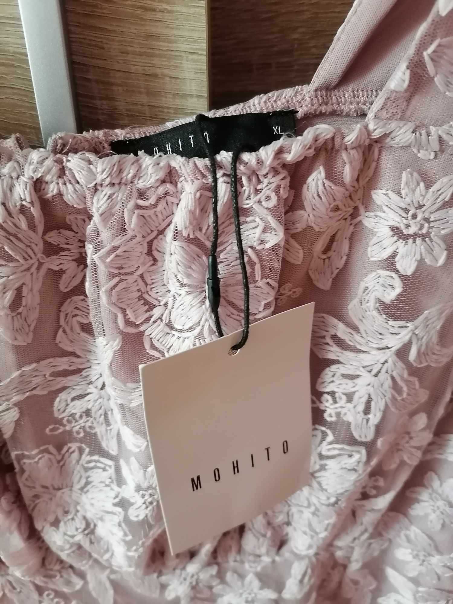 Koronkowa sukienka Mohito, rozkloszowana,ciążowa  Nowa