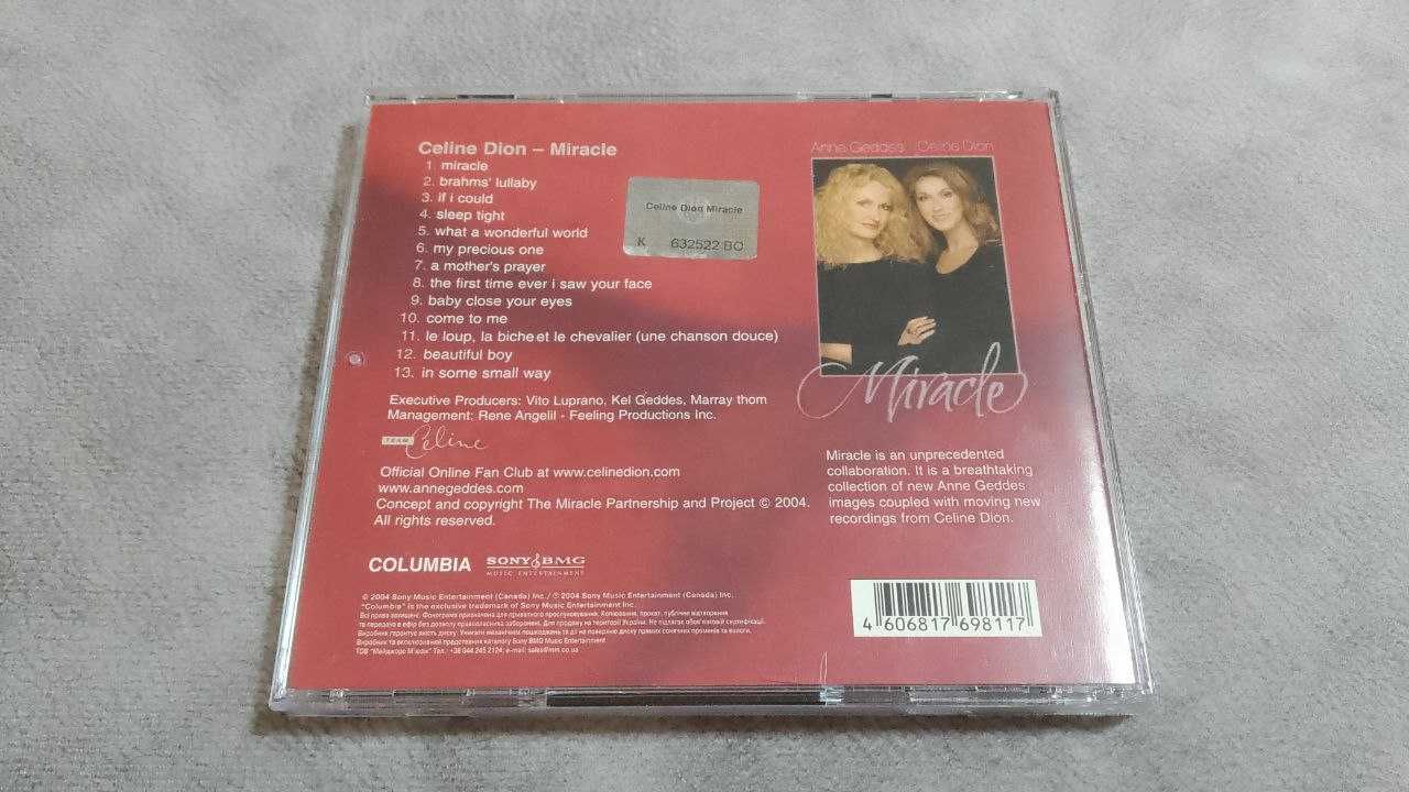 Celine Dion & Anne Geddes - Miracle. Лицензионный cd, Sony BMG