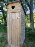 WC latryna drewniana
