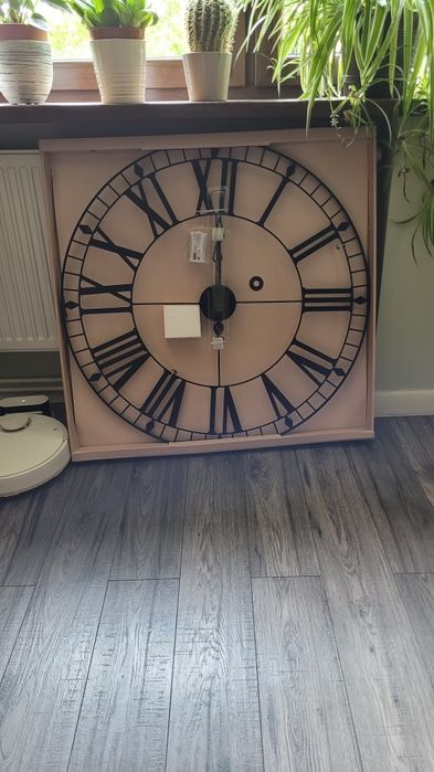 Duży zegar metalowy 88cm