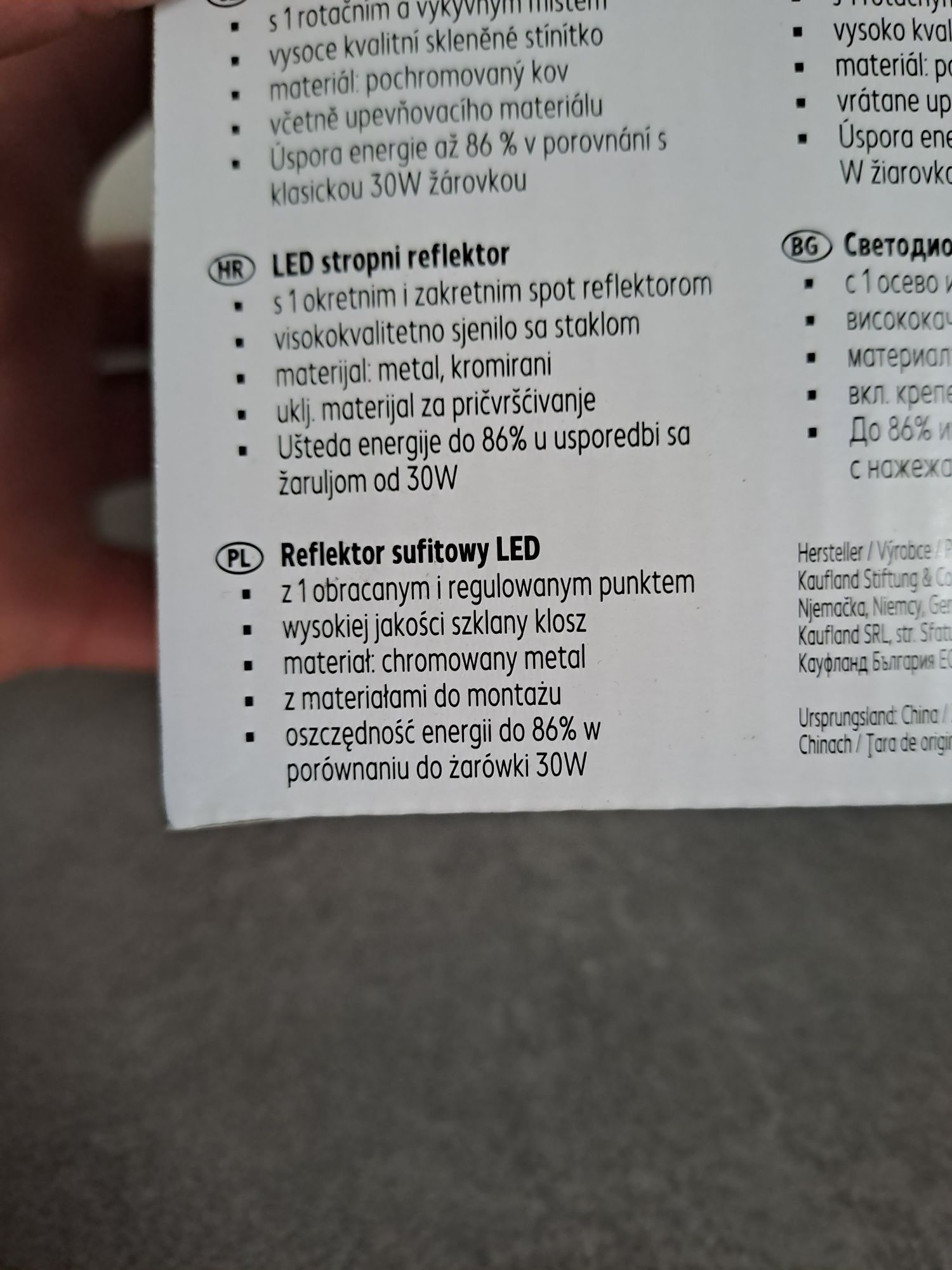 2x lampa sufitowa/ścienna led+worki na bieliznę + worki ( NOWE )