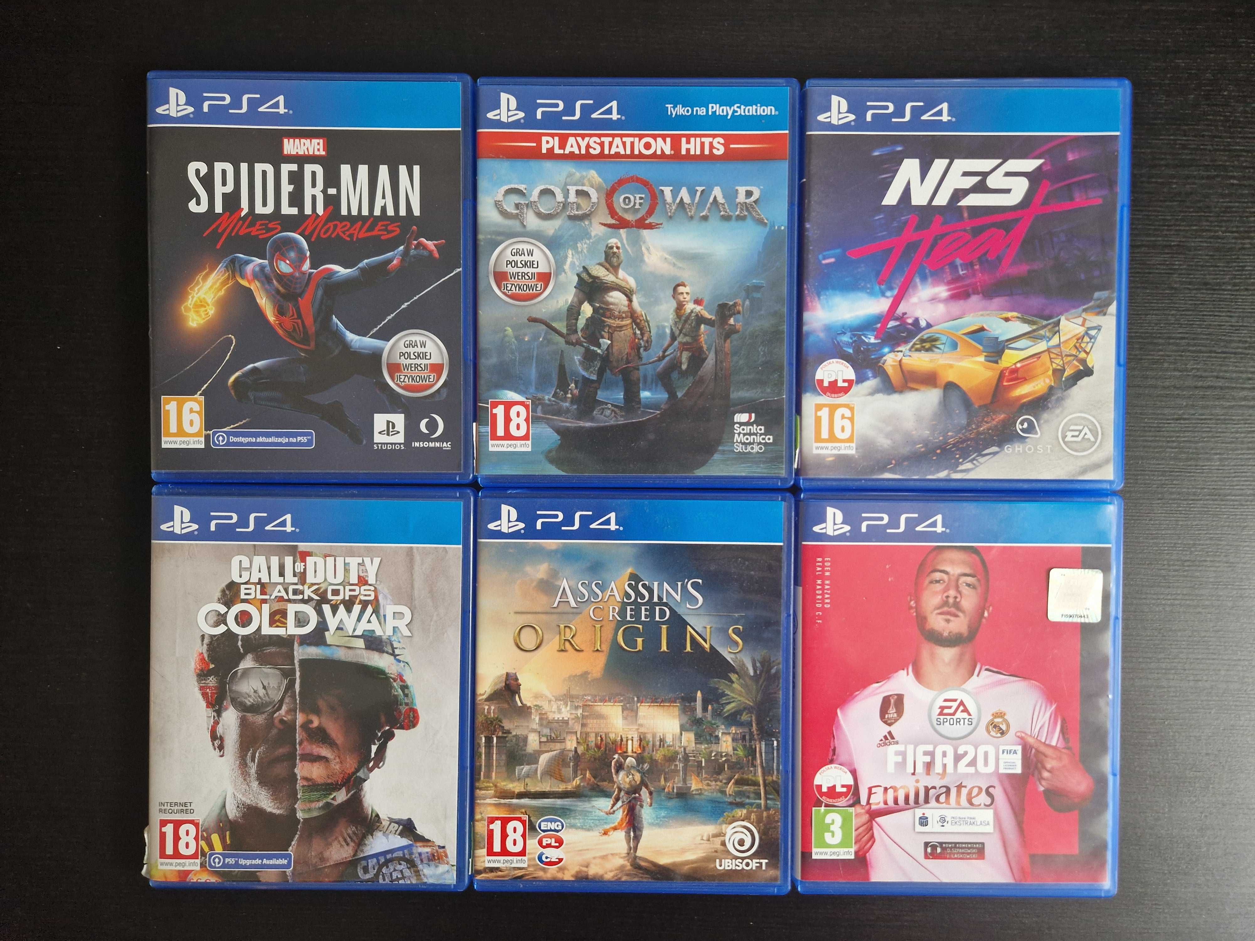 Playstation 4 slim 500gb + 6 gier Spiderman God of War Asasin Creed