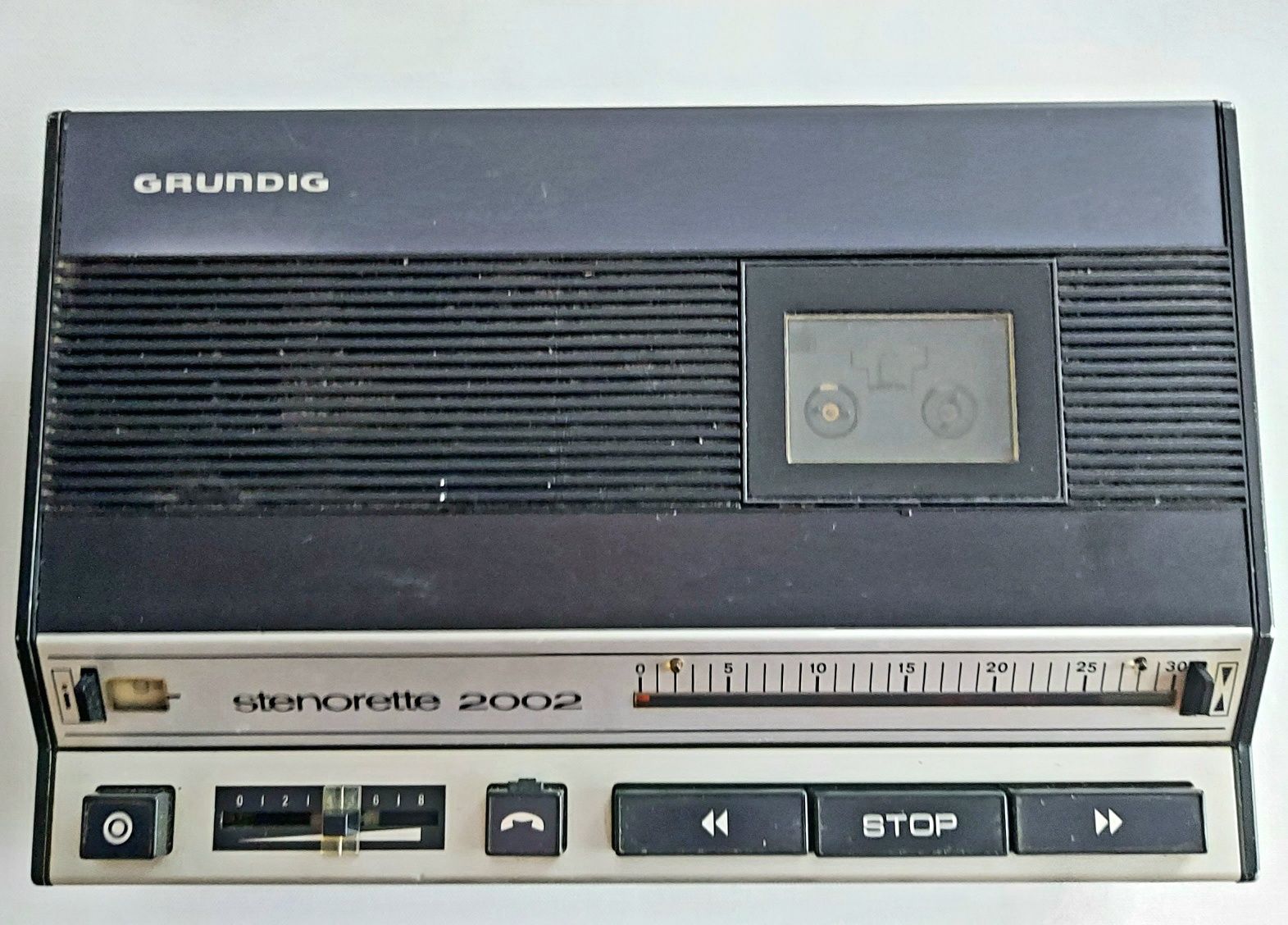 Dyktafon Vintage Grundig Stenorette 2002 gratka dla kolekcjonera