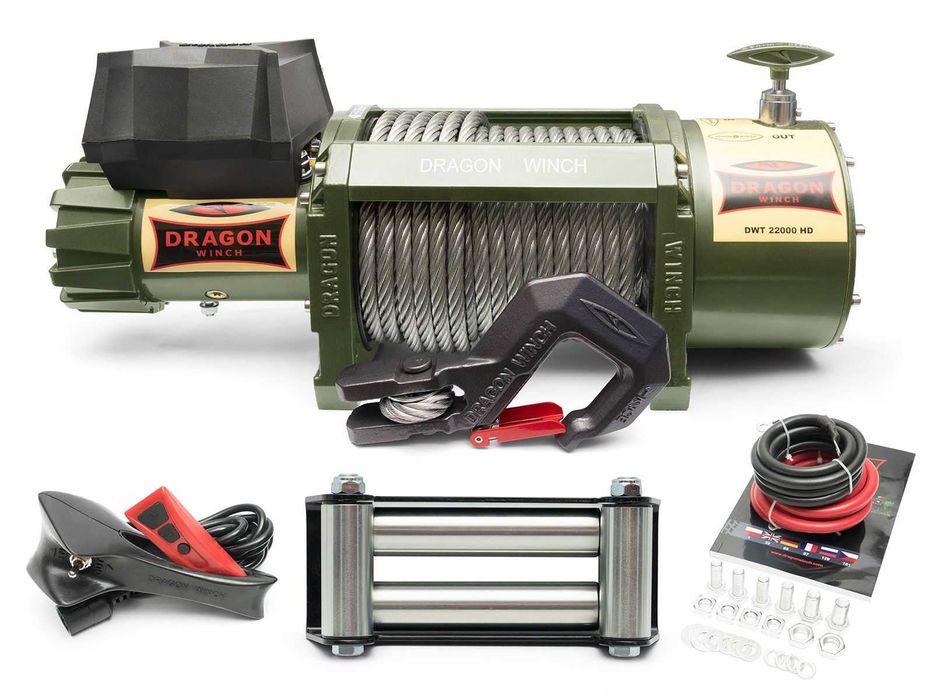 Wciągarka Dragon Winch DWT 22000 HD 24v lina stalowa nowa