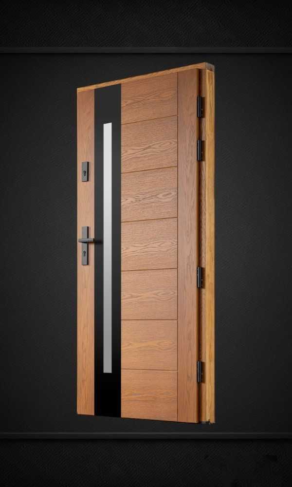 ++ Drzwi Wejściowe Zewnętrzne Drewniane DOSTAWA GRATIS + DOTACJE ++