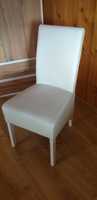 krzesło fotel biało kremowe