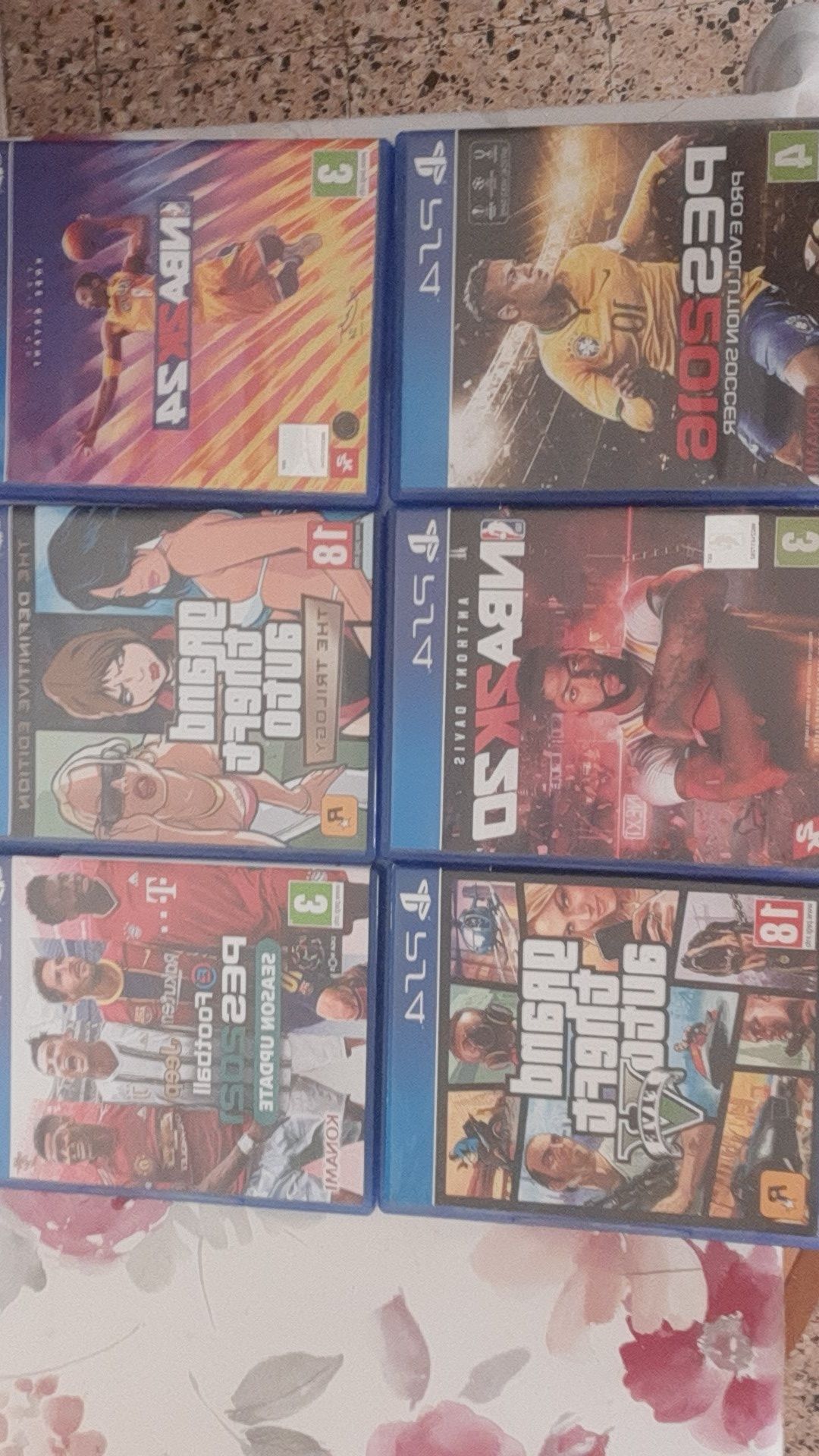 Jogos ps4 pes,gta,wwe etc