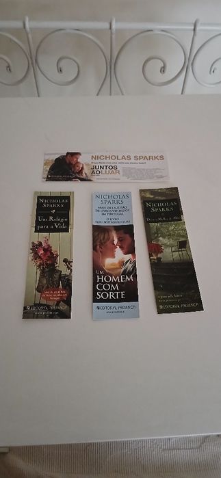 Marcadores de livros Nicholas Sparks