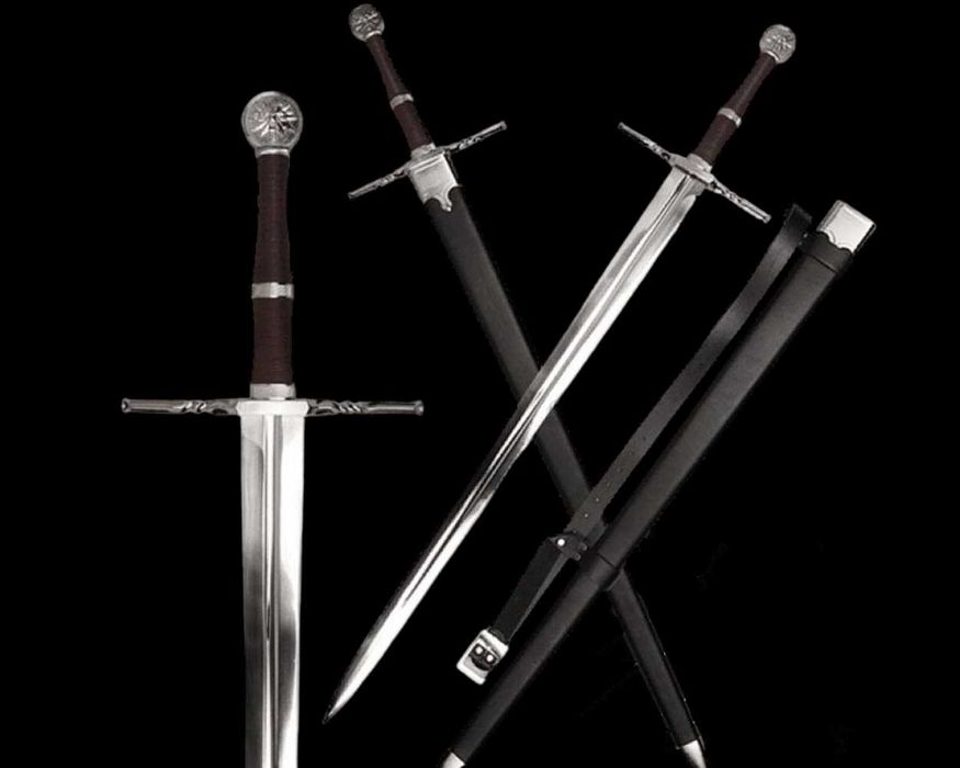Wielki Miecz Geralta Inspirowany Wiedźmin The Witcher  9320 Ostry