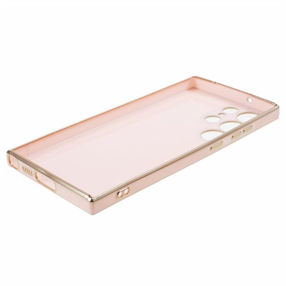 Etui Plecki Samsung Galaxy S23 Ultra Różowy Złoty