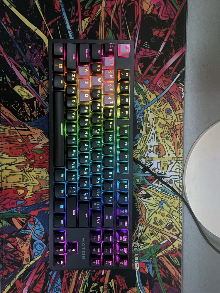 Механічна клавіатура Hator Rockfall Evo TKL НА ЧОРНИХ СВІЧАХ