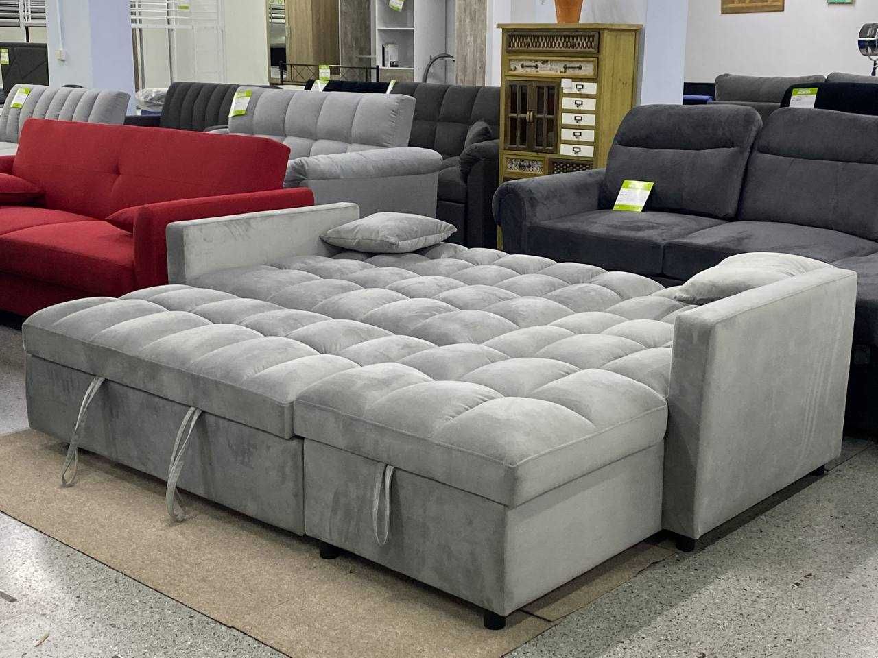 sofá-cama novo cinza  - envio gratis