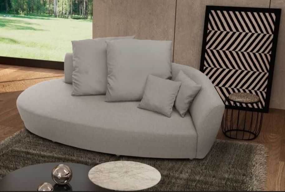 • Florenzzi Viotti Taupe - Włoska Sofa Kanapa Szezlong - 235 x 100 cm.