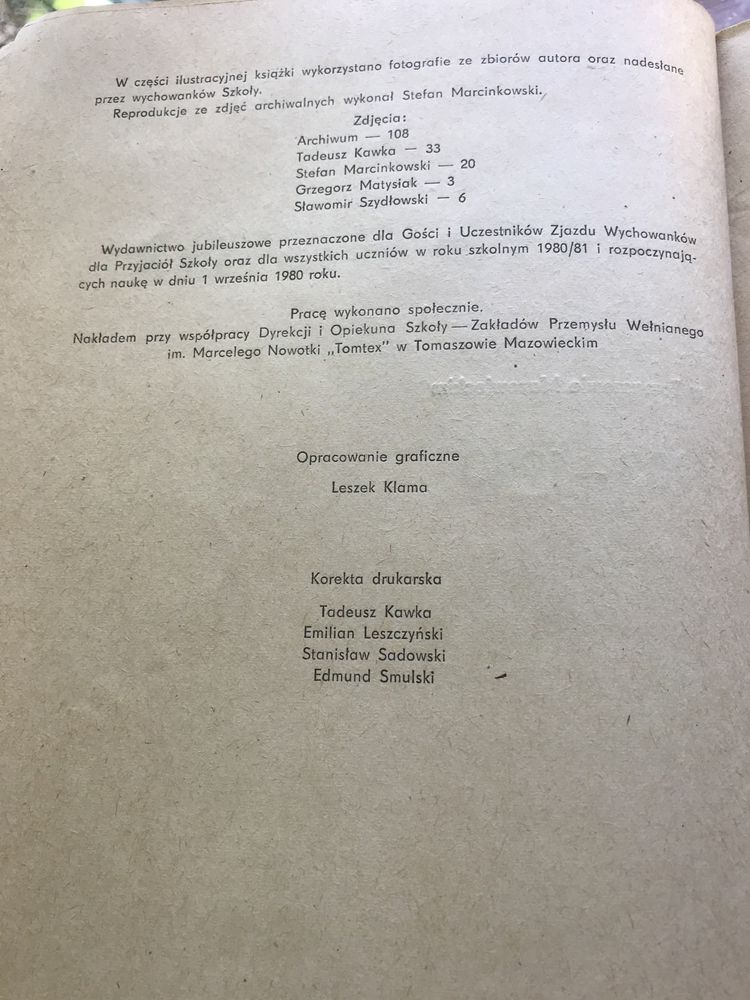 Zarys historii I liceum Jarosława Dąbrowskiego Tadeusz Kawka 1903