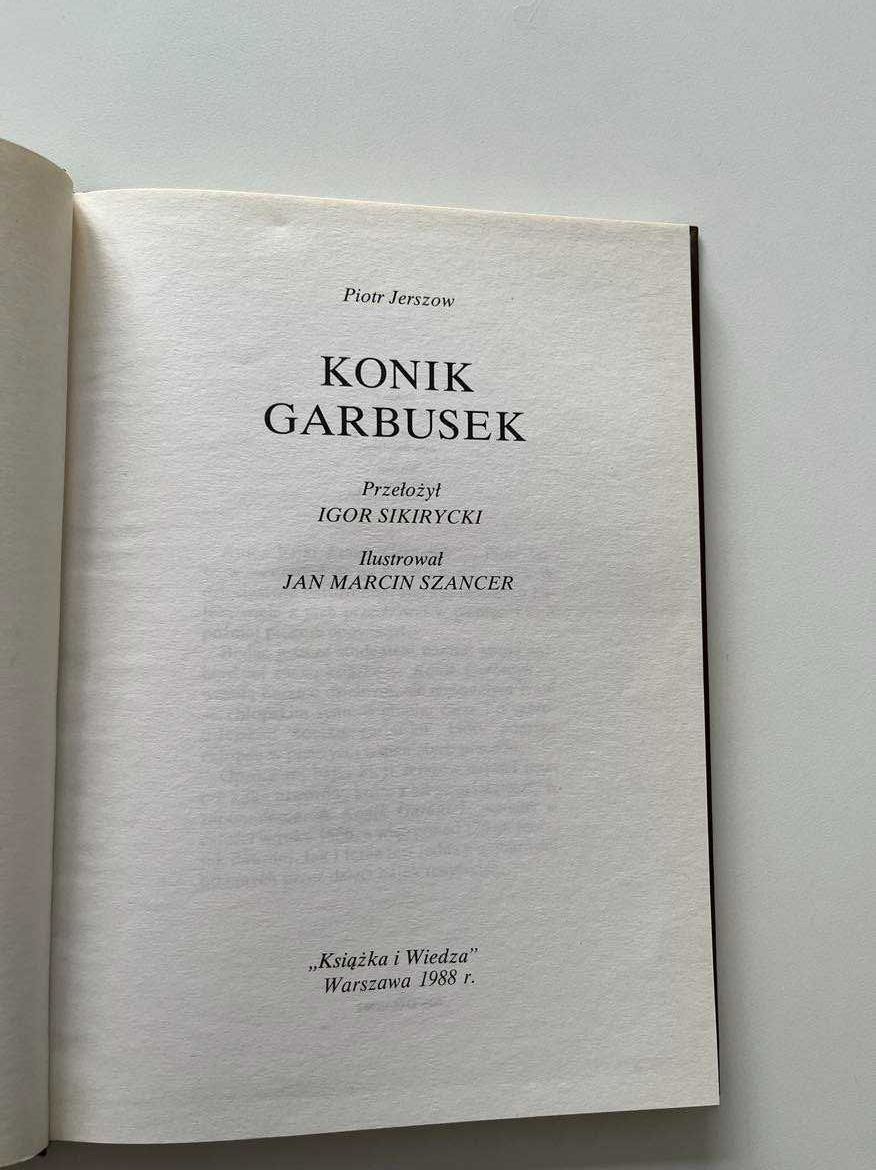 Książka "Konik Garbusek"