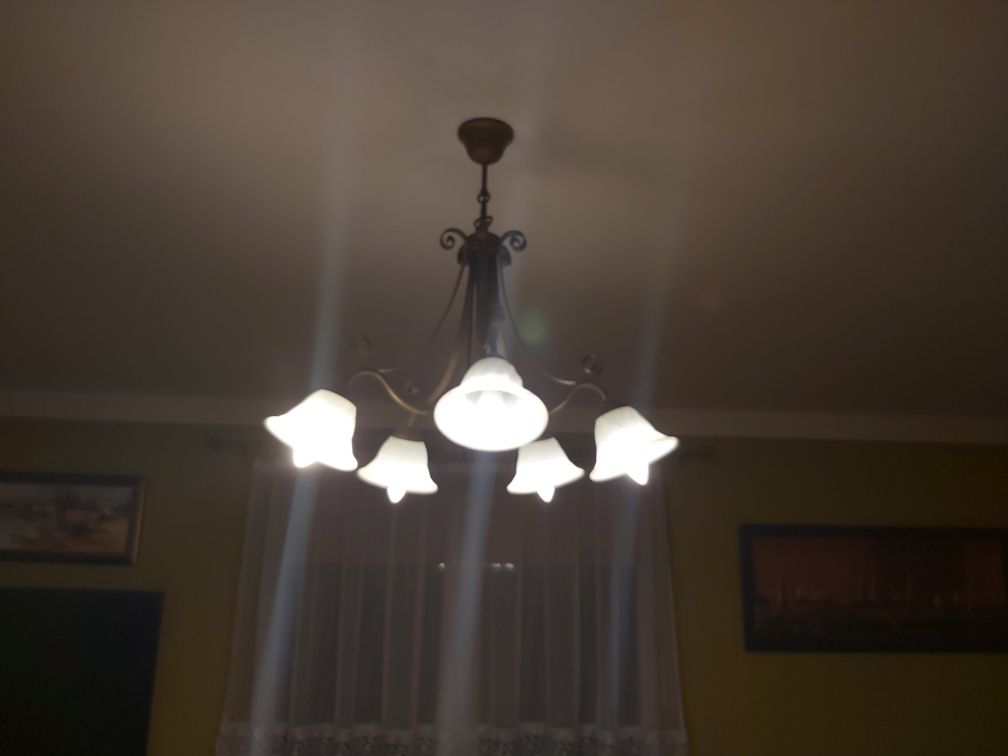 Lampa na 5 żarówek