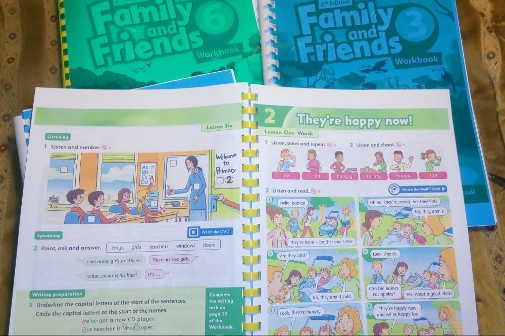 Family and friends первое и второе (2nd edition) 1,2,3,4,5,6