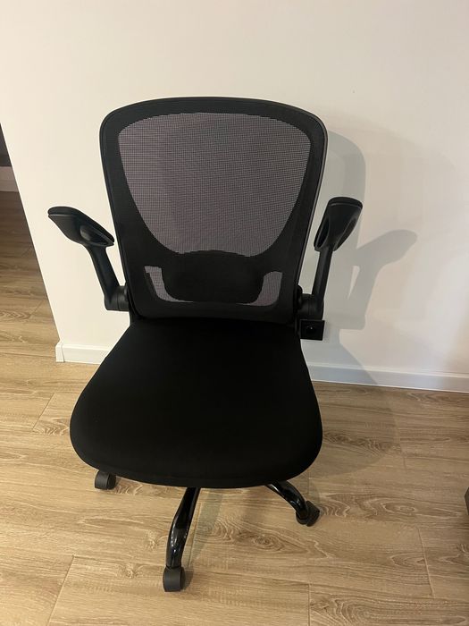 Fotel biurowy krzesło obrotowe , składane podłokietniki