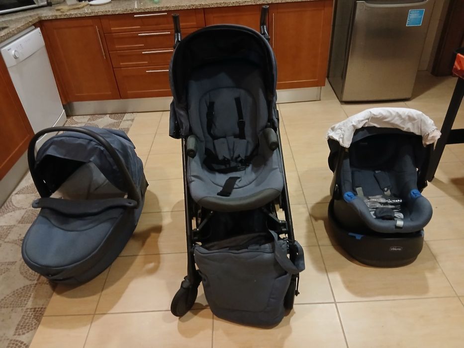 Trio love Chico + cadeira auto + alcofa