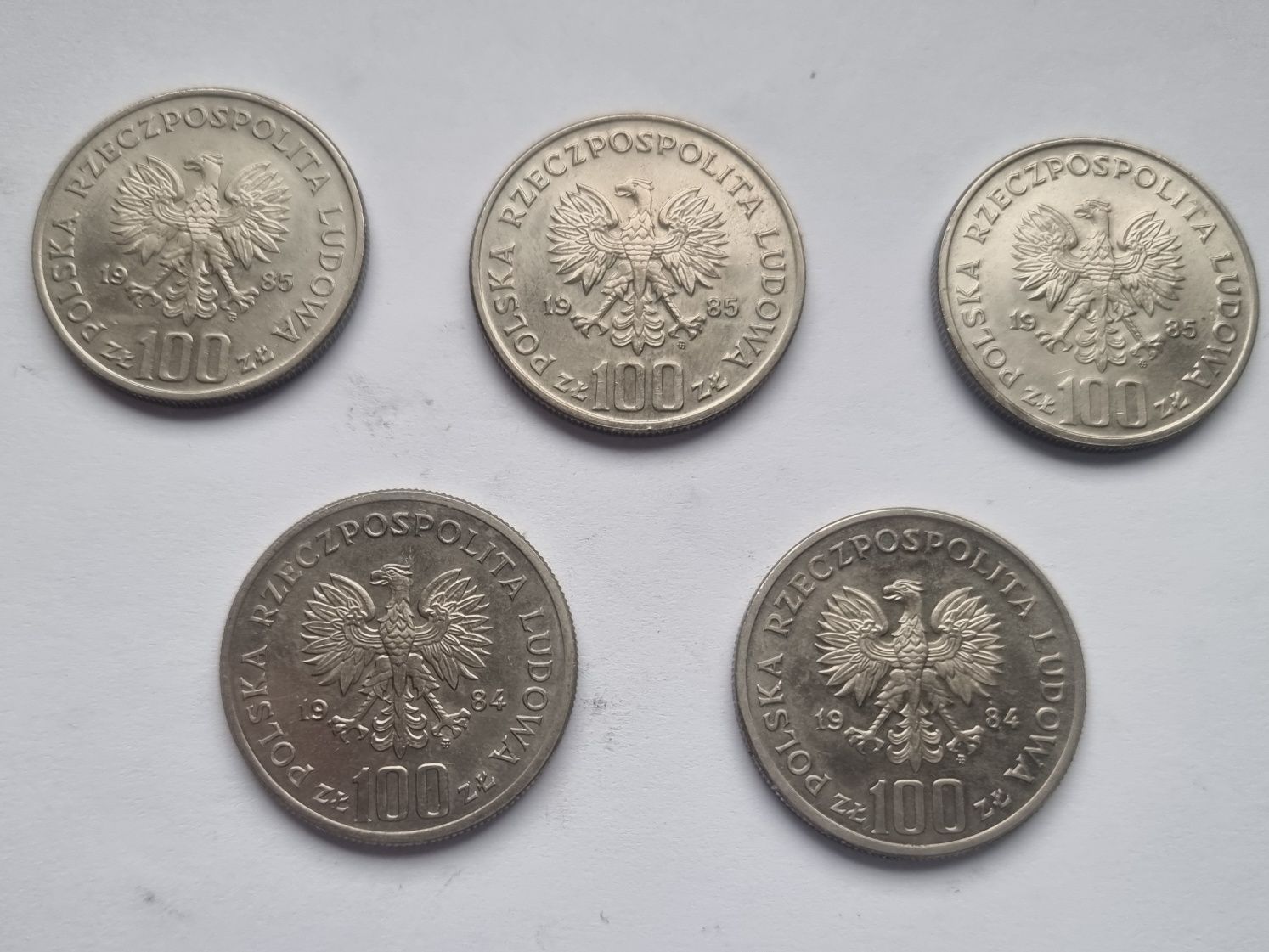19 monet 100 zł kolekcja PRL