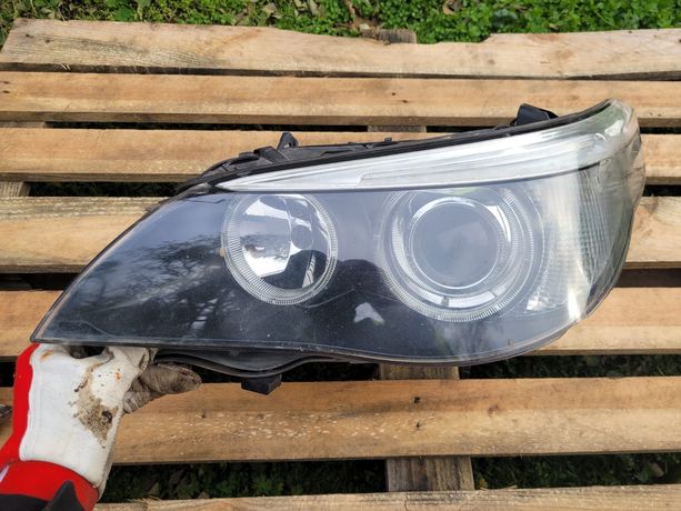 Lampa przód przednia lewa BMW E60 E61 BI-XENON skrętny przed lift