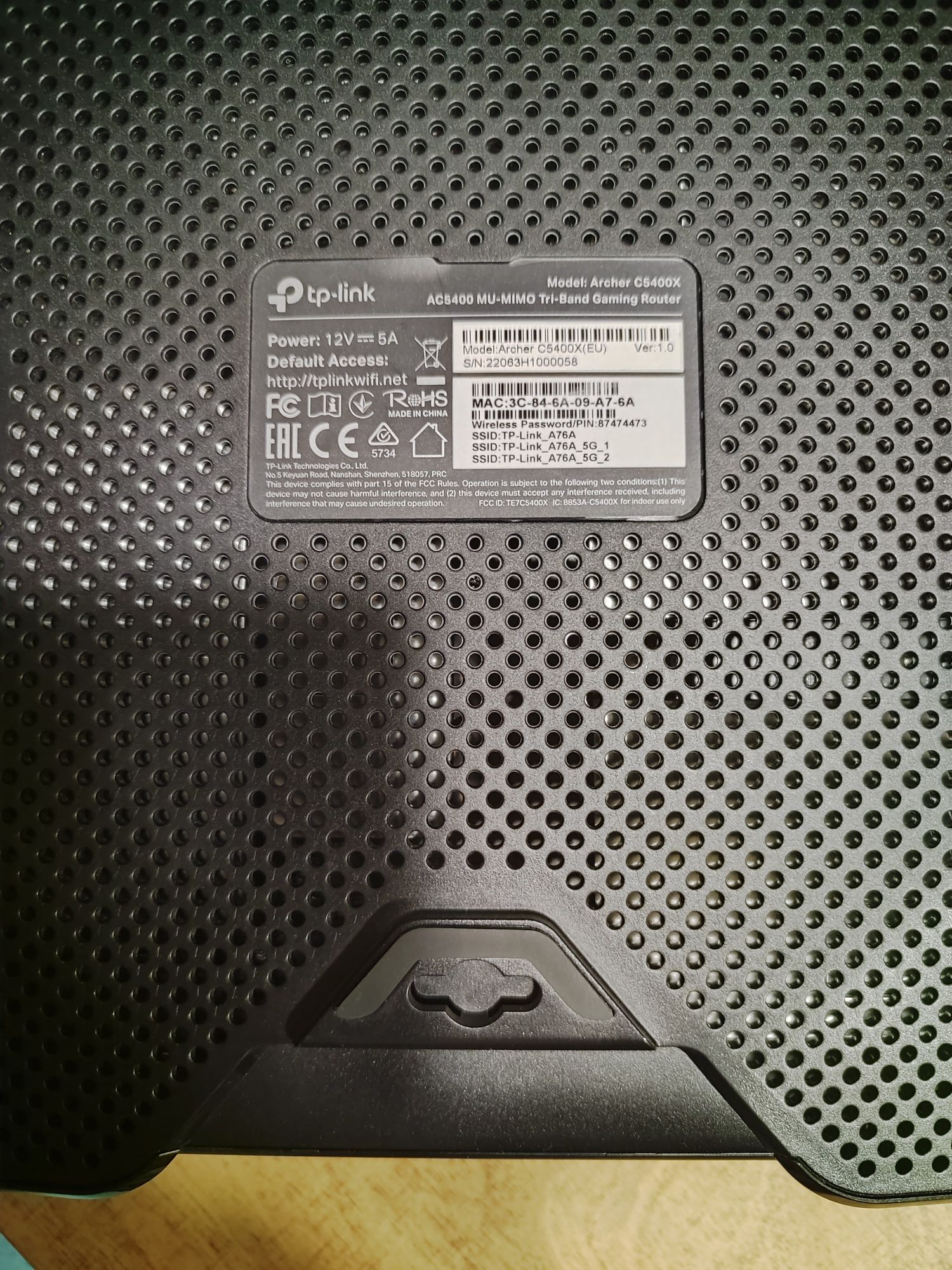Роутер TP-Link Archer C5400X Двохдіапазонний геймерський маршрутизатор