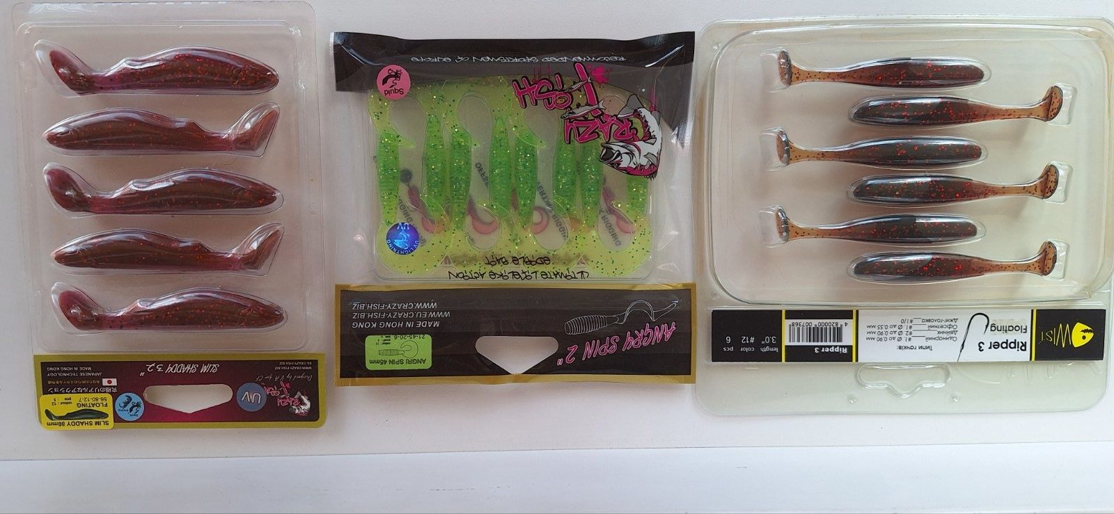 Продам приманки Crazy Fish+Wist, цена за 3 пачки