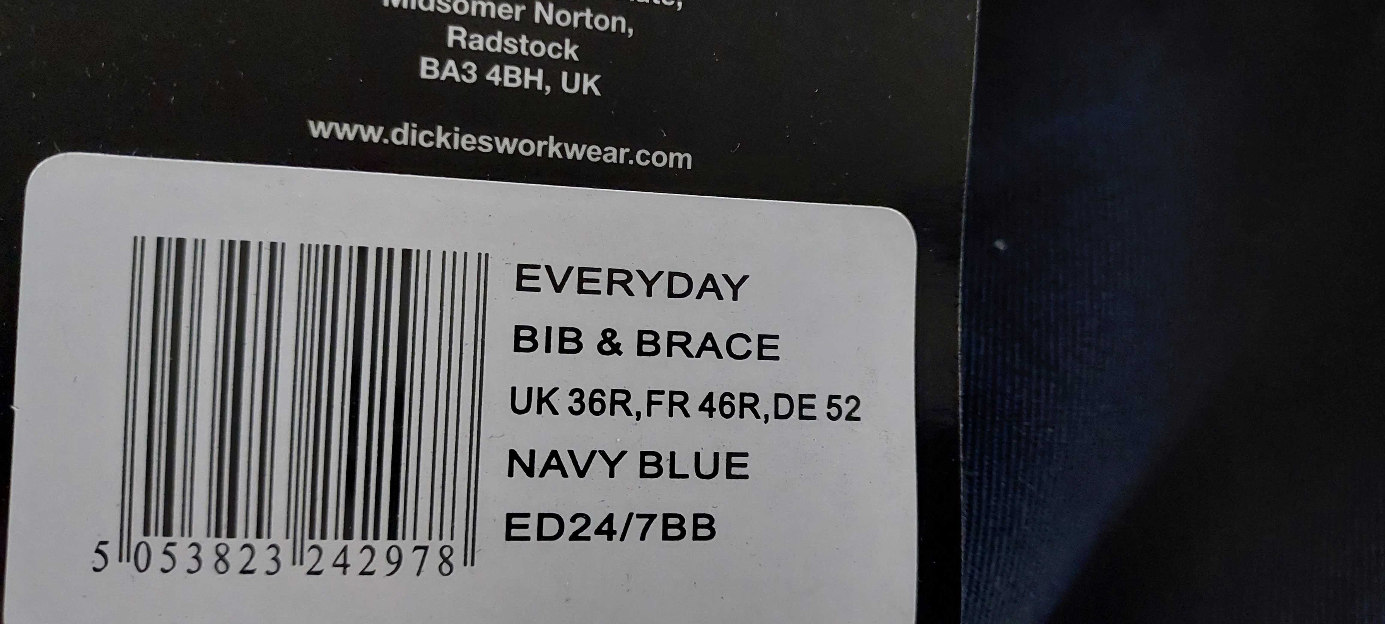 Dickies Męskie spodnie ogrodniczki B&B DE52