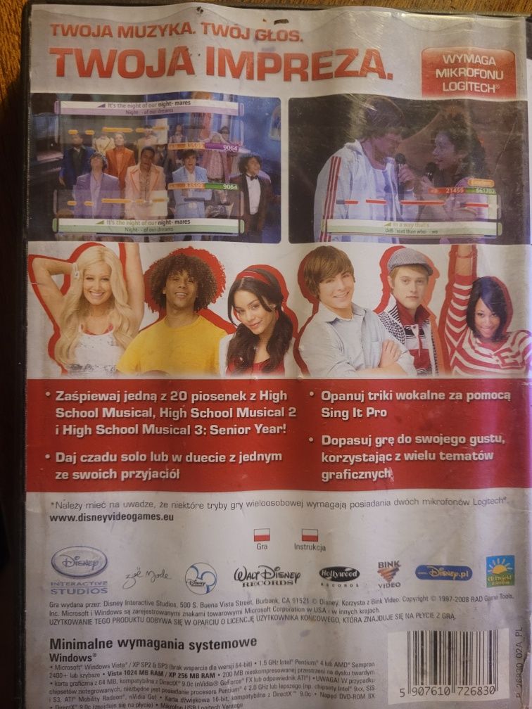 PC DVD-ROM + Film /Dubbing PL/ HSM 3 Senior Years  2008 Disney