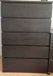 Comoda c/6 gavetas, branco, 80x123 cm - Pr inicial 140€ - Pr atual 65€