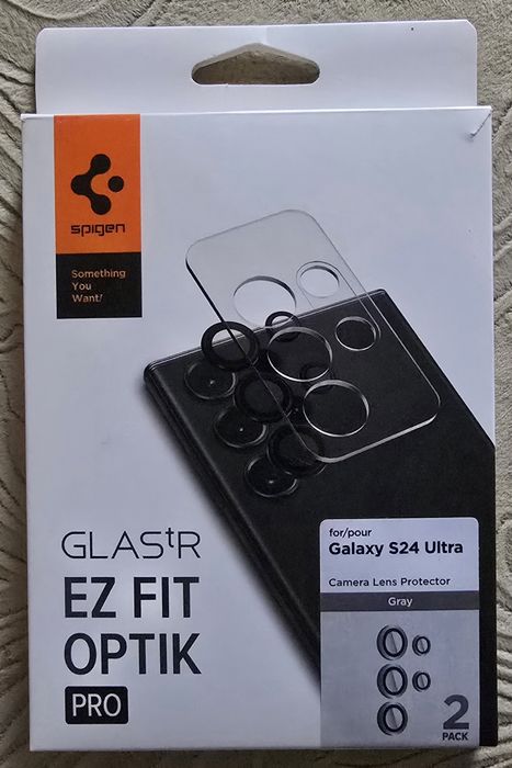 Захисне скло для камер Samsung Galaxy S24 Ultra - Spigen EZ Fit Optik