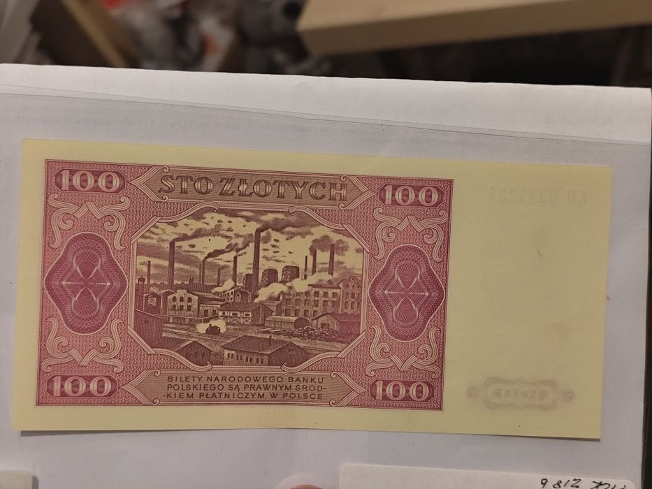 Banknot 100 zł 1948 Seria KH Stan Idealny UNC Ostre Rogi