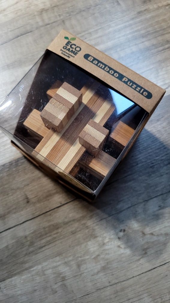 Łamigowka Gra logiczna układanka 3d eko bambusowa