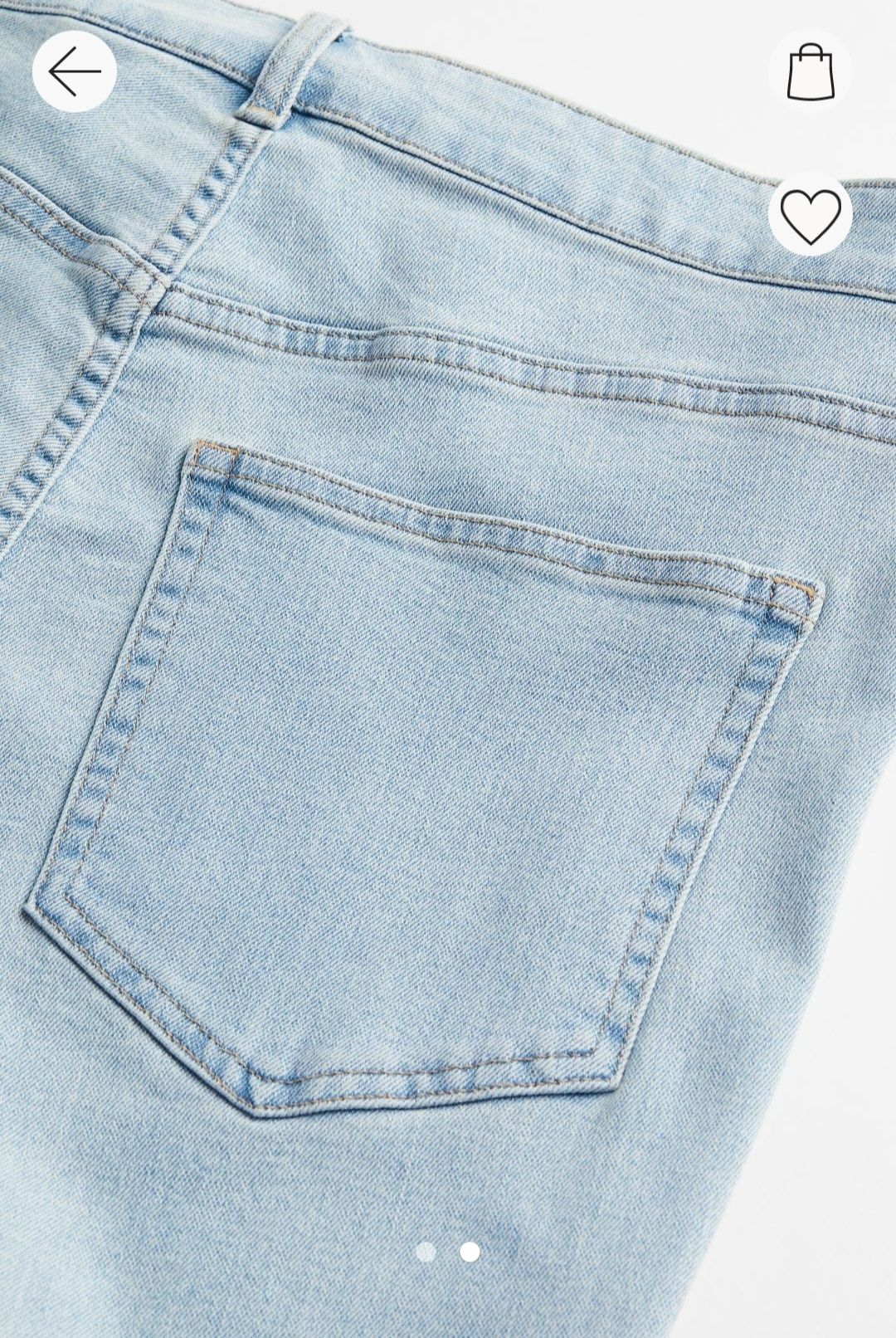 NOWE H&M jeansy wysoki stan Skinny Fit denim jegginsy damskie 48