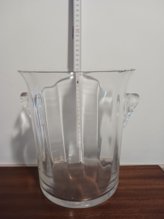 Balde vidro/cristal para servir bebidas frias