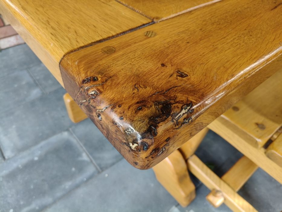 Stół dębowy + 4 krzesła