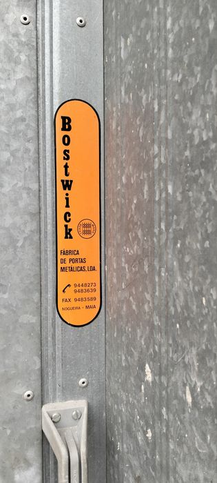 Portão de fole zinco