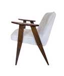 Fotel Chierowski typ 366 „Chierek” PRL, vintage, modern, krem, beż