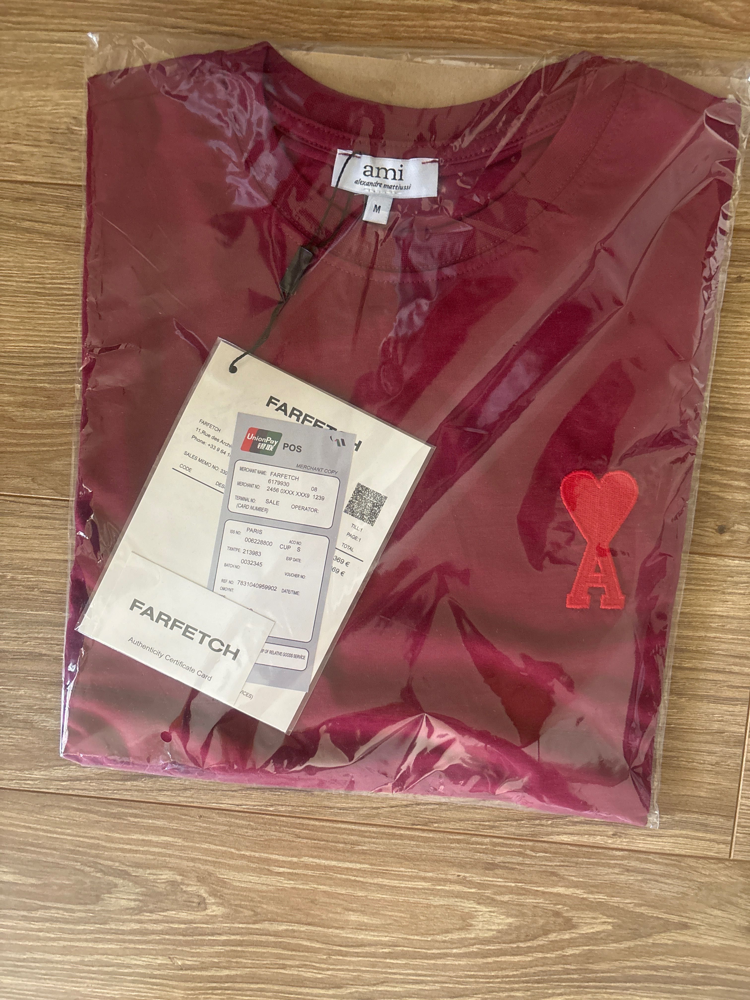 T shirt A M I nowy, metki i logowania