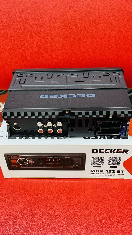 Магнітола DECKER MDR-122BT/Потужна процесорна автомагнітола DSP