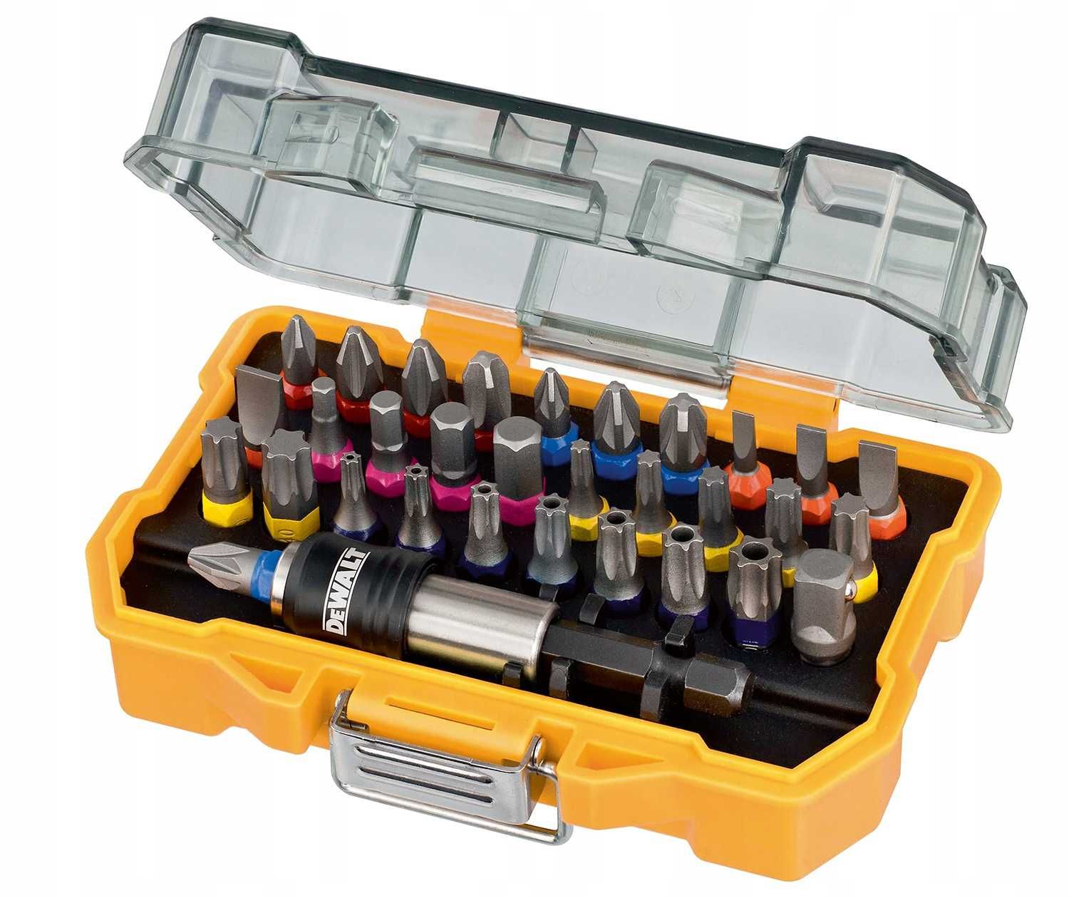 Zestaw końcówek wkrętarskich DeWALT 32 el. TORX 1/4 ze skrzynką